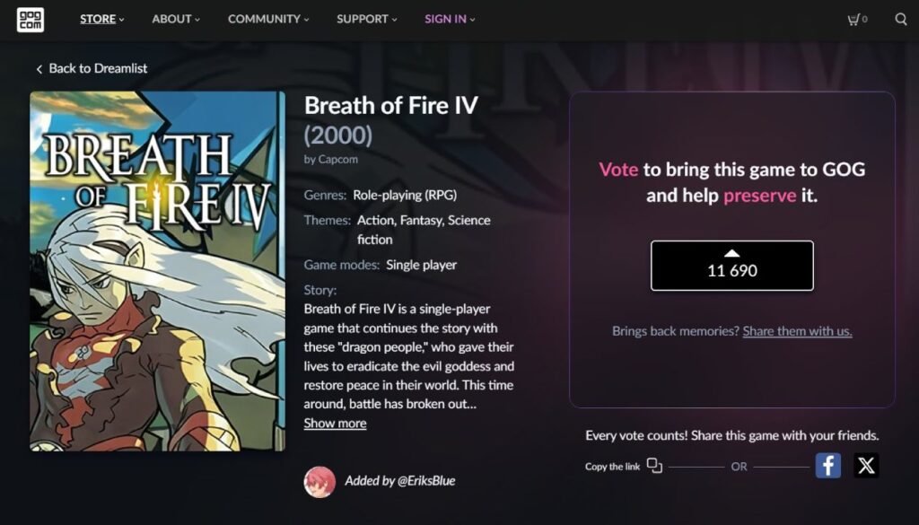 breath of fire iv gog dreamlist - KoKang Gaming