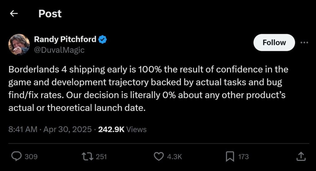 randy pitchford borderlands 4 - KoKang Gaming