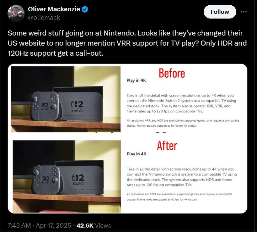 switch 2 vrr delete - KoKang Gaming