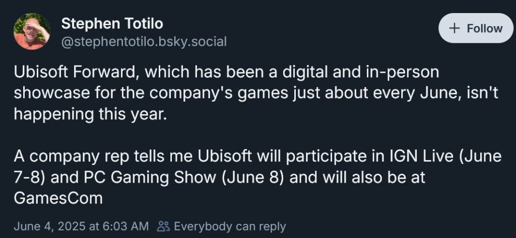 ubisoft forward 2025 - KoKang Gaming