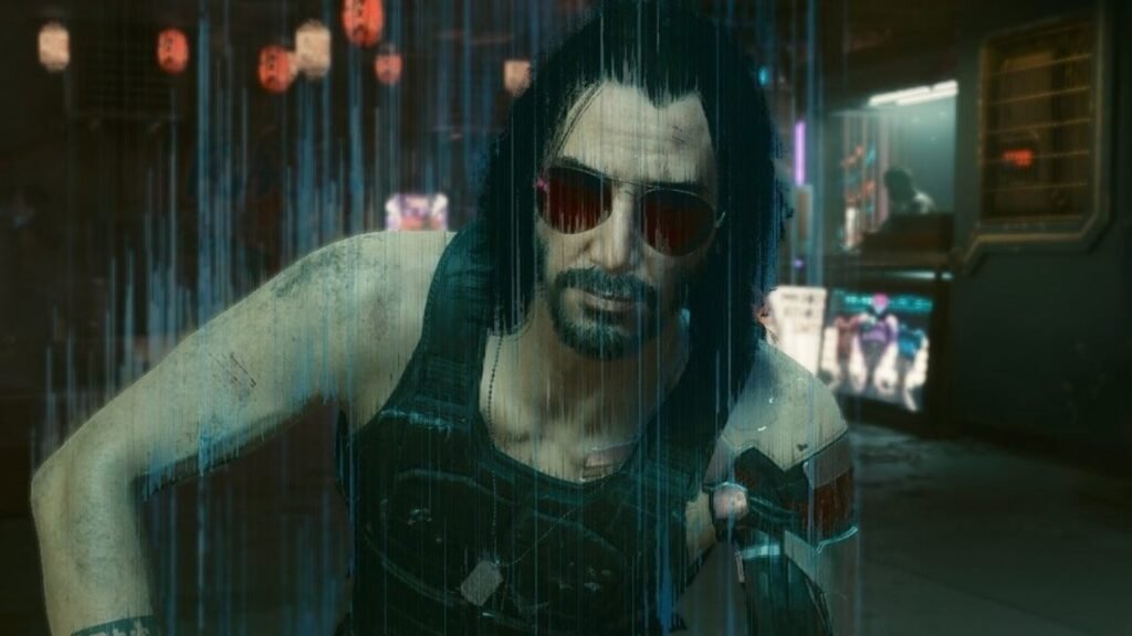 keanu reeves as johnny silverhand in cyberpunk 2
