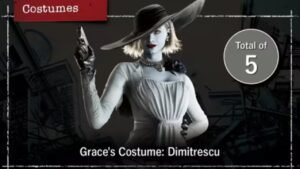 Lady Dimitrescu costume for grace confirmed for Resident Evil Requiem deluxe edition.