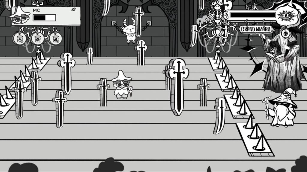 Typecaster blend typing game, RPG, and souls-like