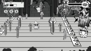 Typecaster blend typing game, RPG, and souls-like