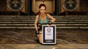lara croft is now video game heroine with most sales