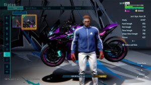 suzuki and street fighter 6 collab showcase a hilarious motorcycle item combination