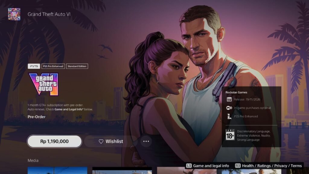 gta v officially open pre-order in Indonesian market with 1.2 million Rupiahs price