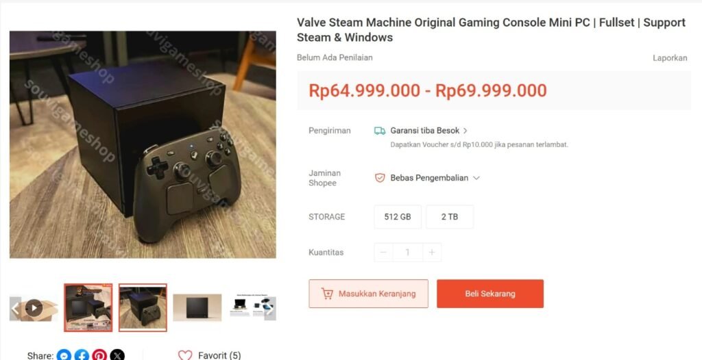 Masuk Indonesia, Steam Machine Dijual di Harga 70 Juta Rupiah! 2