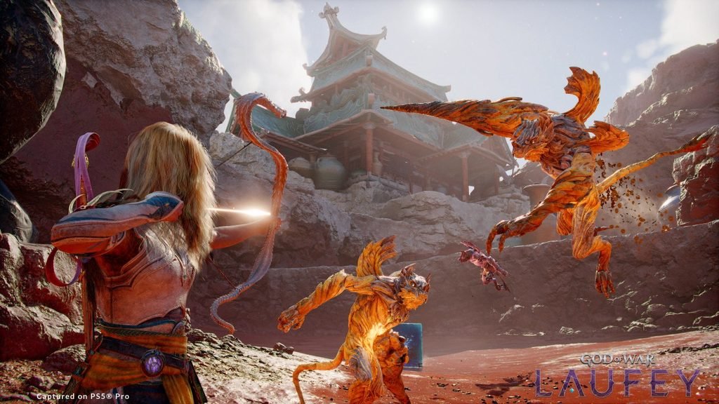 God of War Laufey Pamer Senjata Baru untuk Faye - Serpent Bow 2
